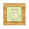 Sloth Bamboo Trivet with 6" Tile - FRONT