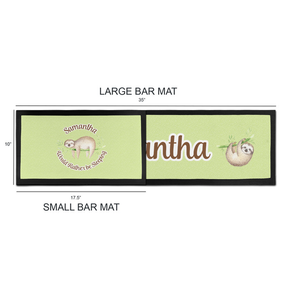 Sloth Bar Mats - Sizing Chart