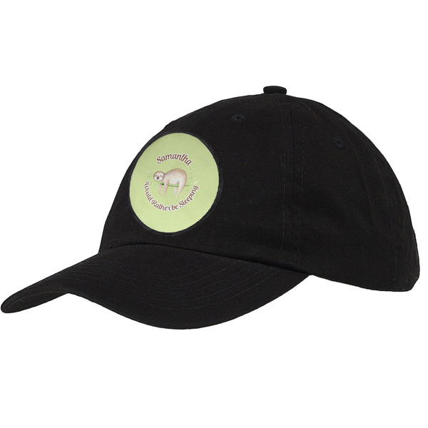 Custom Sloth Baseball Cap - Black (Personalized)