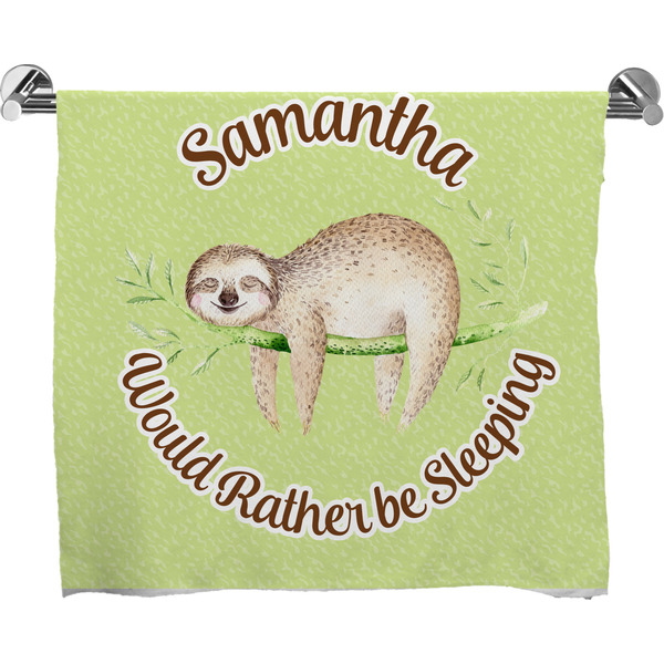 Custom Sloth Bath Towel (Personalized)