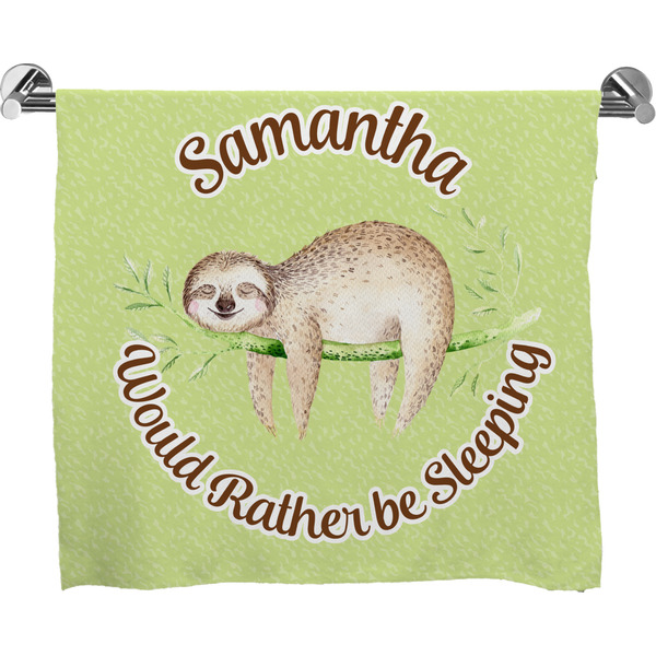 Custom Sloth Bath Towel (Personalized)