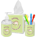 Sloth Acrylic Bathroom Accessories Set w/ Name or Text