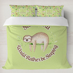 Sloth Duvet Cover Set - King (Personalized)