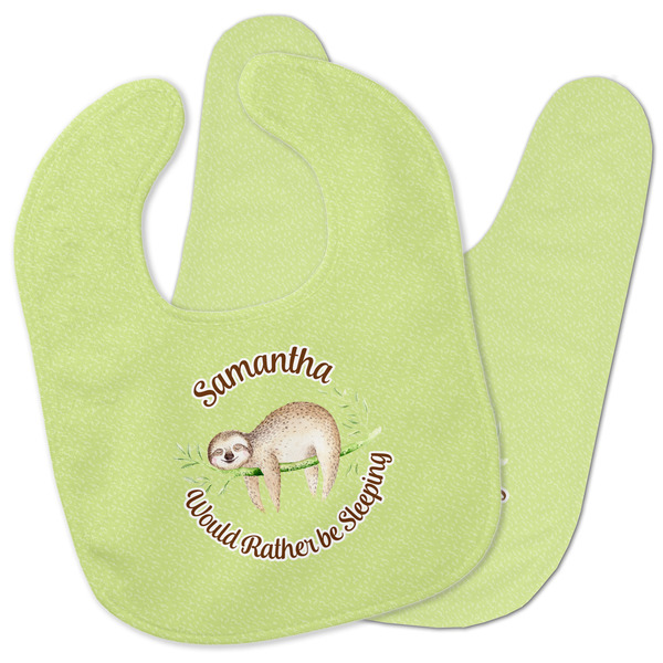Custom Sloth Baby Bib w/ Name or Text