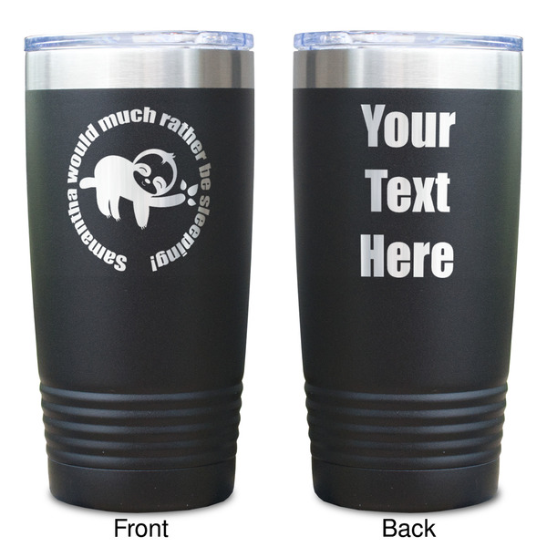 Sloth Black Polar Camel Tumbler - 20oz - Double Sided  - Approval
