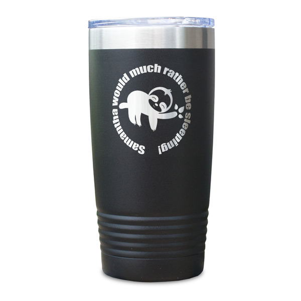 Sloth Black Polar Camel Tumbler - 20oz - Single Sided - Approval