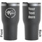 Sloth Black RTIC Tumbler - Front and Back