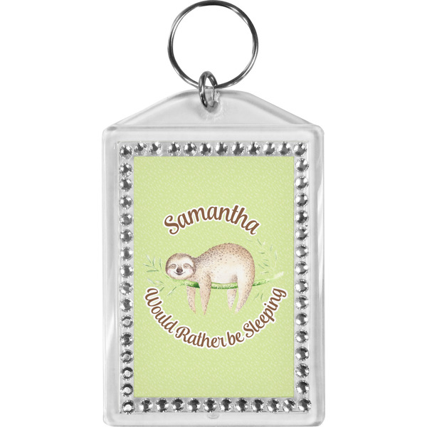 Custom Sloth Bling Keychain (Personalized)