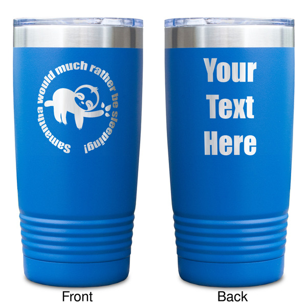 Sloth Blue Polar Camel Tumbler - 20oz - Double Sided - Approval