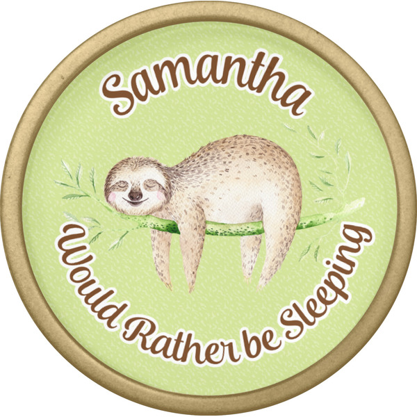 Sloth Cabinet Knob - Gold - Front