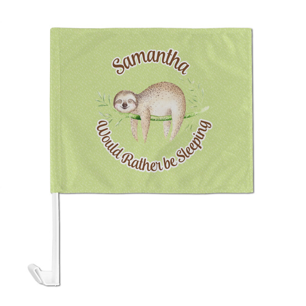 Sloth Car Flag - Large - FRONT