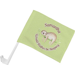 Sloth Car Flag - Small w/ Name or Text