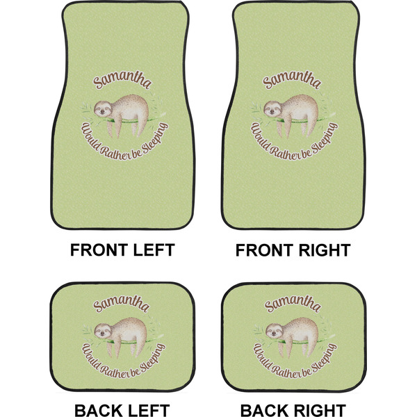 Sloth Car Floor Mats Set (2F + 2B)