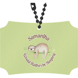 Sloth Rear View Mirror Ornament (Personalized)