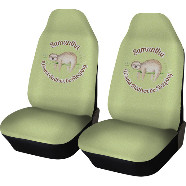 Custom Sloth Car Seat Covers (Set of Two) (Personalized)