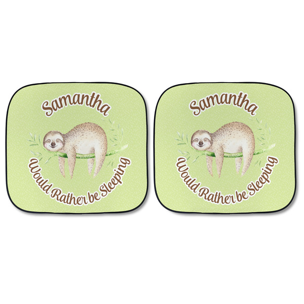 Sloth Car Sun Shades - FRONT
