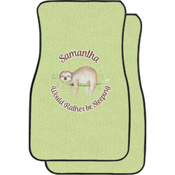 Sloth Car Floor Mats (Front Seat) (Personalized)