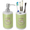 Sloth Ceramic Bathroom Accessories Set (Personalized)
