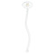 Sloth Clear Plastic 7" Stir Stick - Oval - Single Stick