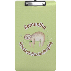 Sloth Clipboard (Legal Size) (Personalized)