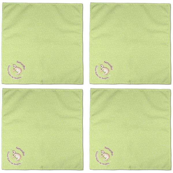 Sloth Cloth Napkins - Personalized Dinner (APPROVAL) Set of 4