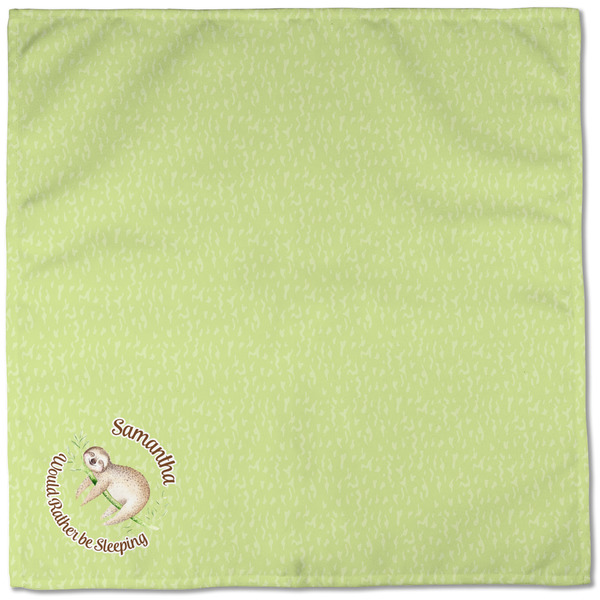 Sloth Cloth Napkins - Personalized Dinner (Full Open)