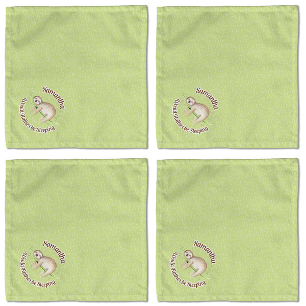 Sloth Cloth Napkins - Personalized Lunch (APPROVAL) Set of 4