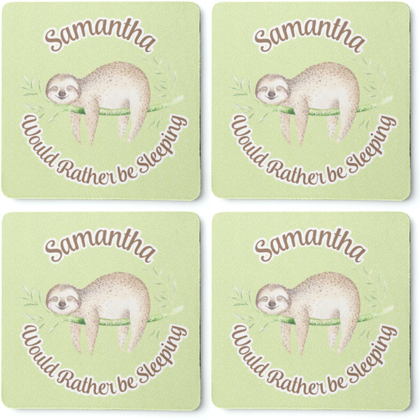 Sloth Coaster Rubber Back - Apvl