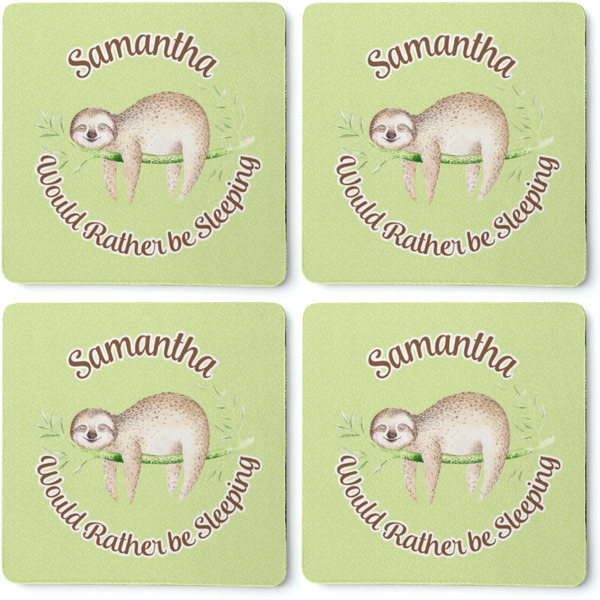 Sloth Coaster Rubber Back - Apvl