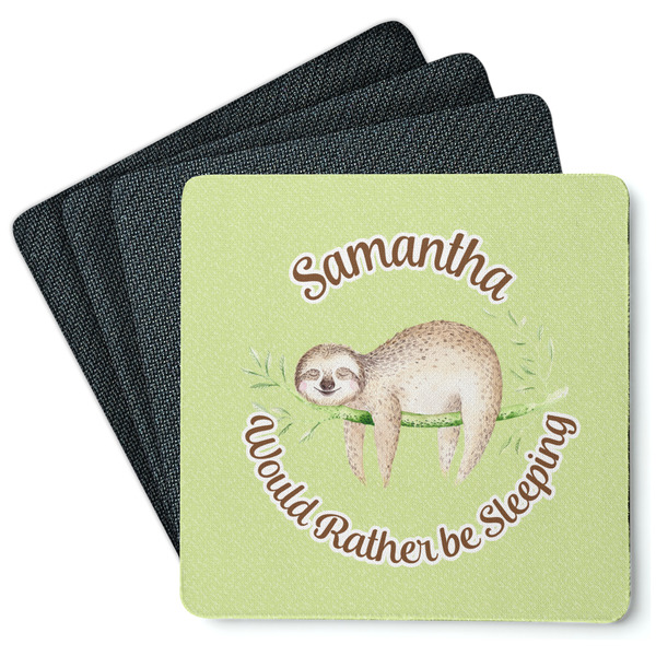 Sloth Coaster Rubber Back - Main