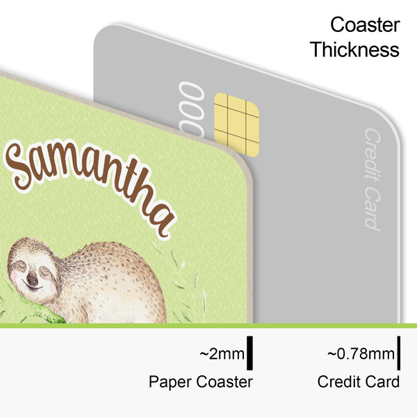 Sloth Coaster Thickness