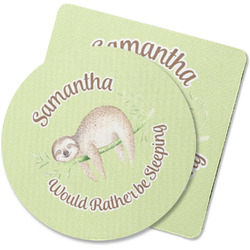 Sloth Rubber Backed Coaster (Personalized)