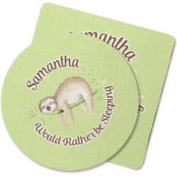 Sloth Rubber Backed Coaster (Personalized)