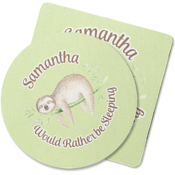 Custom Sloth Rubber Backed Coaster (Personalized)