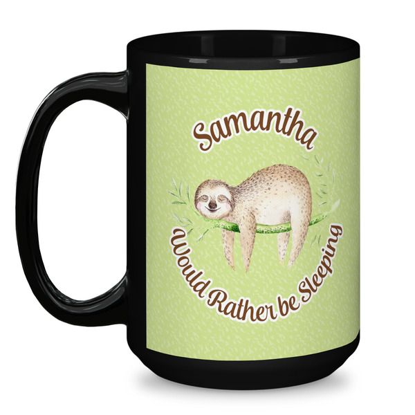 Sloth Coffee Mug - 15 oz - Black