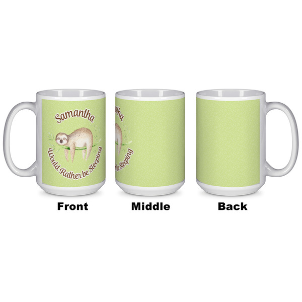 Sloth Coffee Mug - 15 oz - White APPROVAL