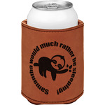 Sloth Leatherette Can Sleeve - Double Sided (Personalized)