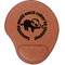 Sloth Cognac Leatherette Mouse Pads with Wrist Support - Flat