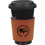 Sloth Leatherette Cup Sleeve - Double Sided (Personalized)