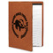 Sloth Cognac Leatherette Portfolios with Notepad - Large - Main