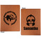 Sloth Cognac Leatherette Portfolios with Notepad - Small - Double Sided- Apvl