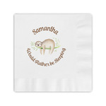 Sloth Coined Cocktail Napkins (Personalized)