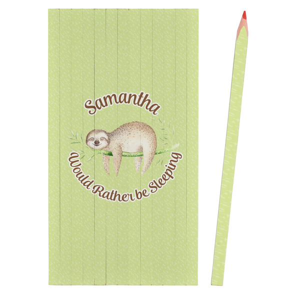 Sloth Colored Pencils - Front View