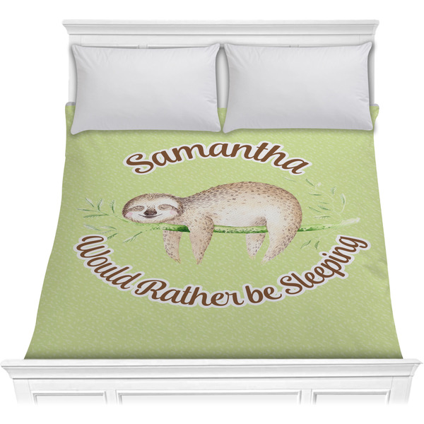 Custom Sloth Comforter - Full / Queen (Personalized)