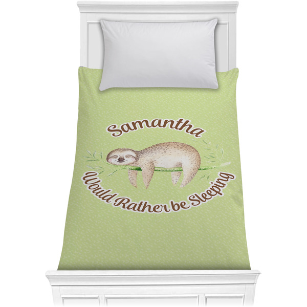 Custom Sloth Comforter - Twin (Personalized)