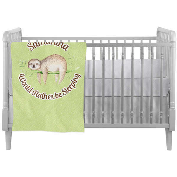 Custom Sloth Crib Comforter / Quilt (Personalized)