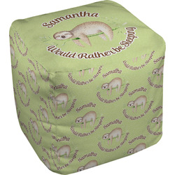 Sloth Cube Pouf Ottoman (Personalized)