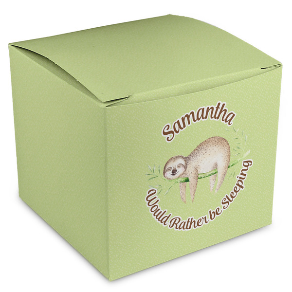 Custom Sloth Cube Favor Gift Boxes (Personalized)