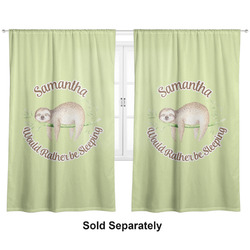 Sloth Curtain Panel - Custom Size (Personalized)
