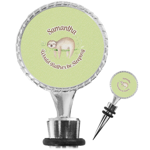 Custom Sloth Wine Bottle Stopper (Personalized)